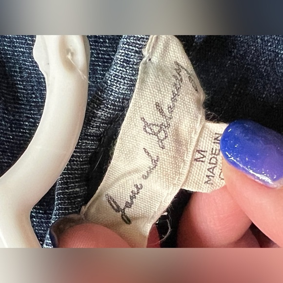 Jane and Delancey Chambray Shift Dress with pockets SIZE M - Picture 6 of 8